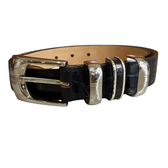 Streets Ahead Leather Western Statement Belt Black main image 5